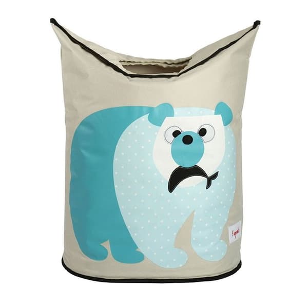Tvätteri - 3 Sprouts - Isbjörn - 100% polyester - Dimensioner 58x38x3,5 cm - Flerfärgad