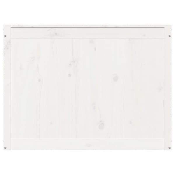 vasketøjskurv 88,5x44x66 cm massivt fyrretræ hvid