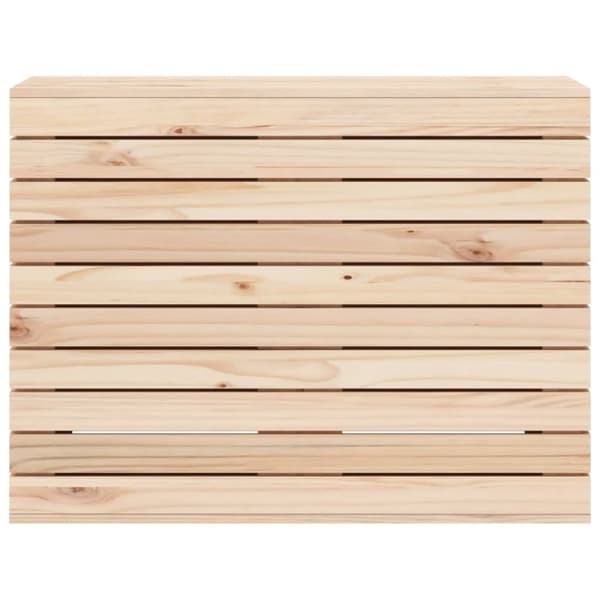 Tvättkorg 88,5x44x66 cm massiv furu