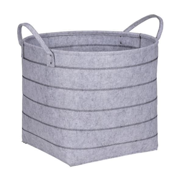 Tvättkorg - WENKO - Nella - 129L - Grå - Storlek XL D 58 x H 49 cm
