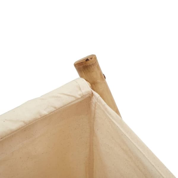 vidaXL Skittentøyskurv kremhvit 45x55x63,5 cm bambus
