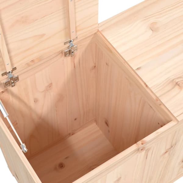 vidaXL vasketøjskurv 88,5x44x66 cm massivt fyrretræ -  Vasketøjskurve