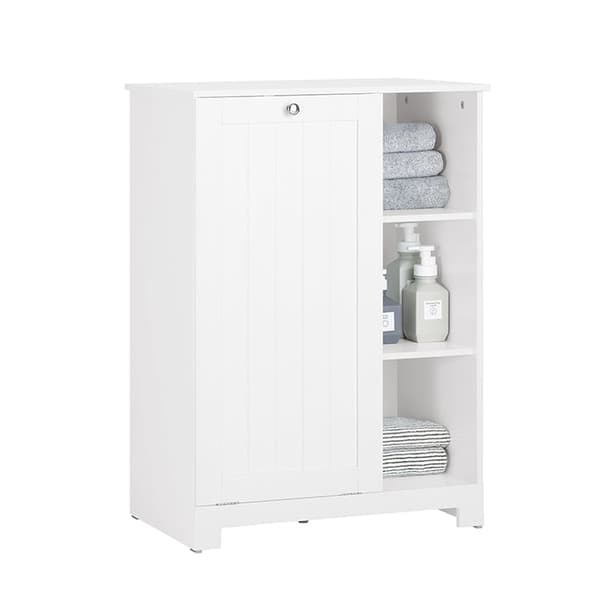 Rootz Vaskeskab med Vasketøjspose - Vasketøjsopsamler - Vasketøjskurv - MDF-konstruktion - Nem montering - Rummelig opbevaring - 60cm x 86cm x 37cm