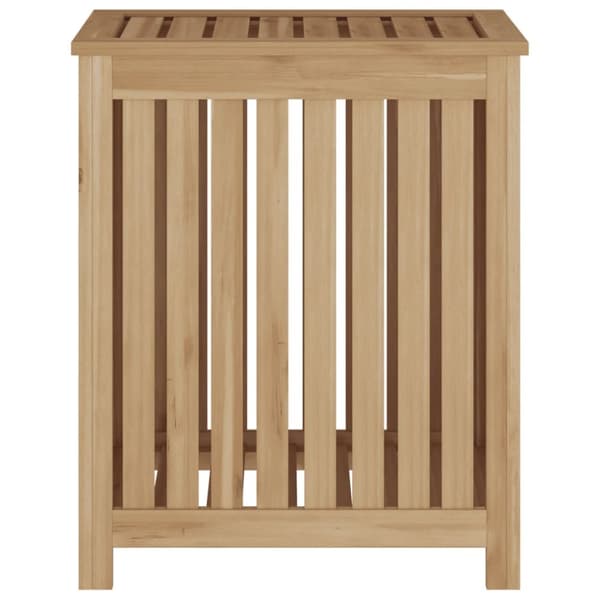 Vasketøjskurv 50x35x60 cm massivt teaktræ - Vasketøjskurv - Vasketøjskurve - Home & Living