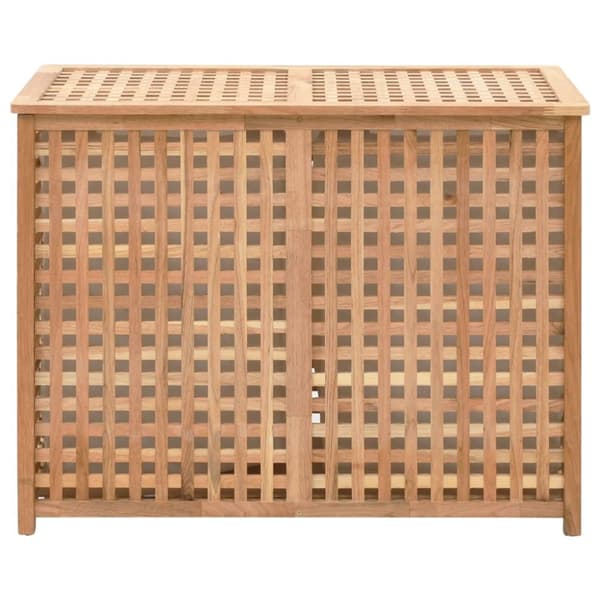 Tvättkorg 87,5x46x67 cm massivt valnötsträ - Tvättkorg - Tvätt Korg - Home & Living