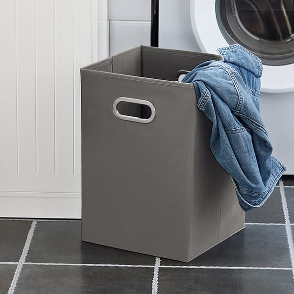 Rootz linnedskab med vasketøjskurv - Vasketøjsopsamler - Vasketøjssortering - Anti-Tip Safety - Tilbehørsskuffe - MDF Konstruktion - 40cm x 86cm x 39c