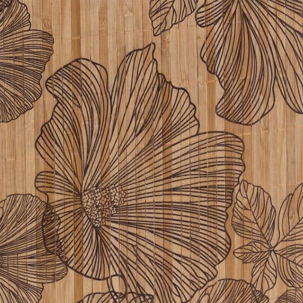 Bambu tvättkorg "Blackflora" eller "Palawan" 60 liter Atmosphéra - Blackflora