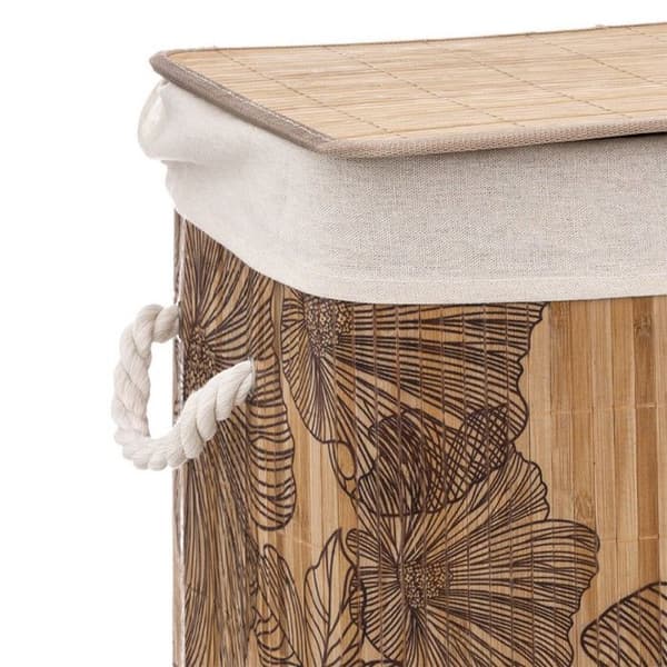 Bambu tvättkorg "Blackflora" eller "Palawan" 60 liter Atmosphéra - Blackflora