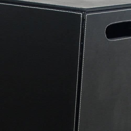 Svart klädeskorg Ecopelle 60cm