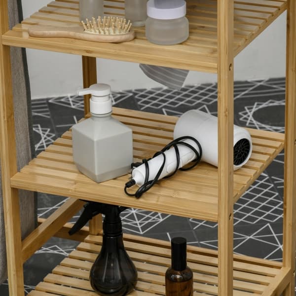 Rootz Bamboo Vasketøjsopsamler - Stofkurv - Vasketøjssortering - Strygebræt - 113 cm x 34 cm x 82 cm - Miljøvenlig og stilfuld bambus