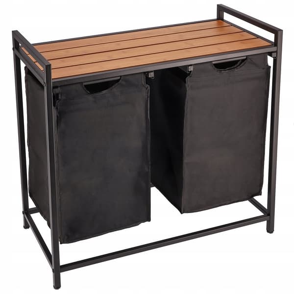 Vasketøjskurv, foldbar, stor, stående, XL rum