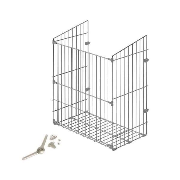 -Emuca Tvättkorg med fällbara dörrar, modul 450mm, stål, förkromad