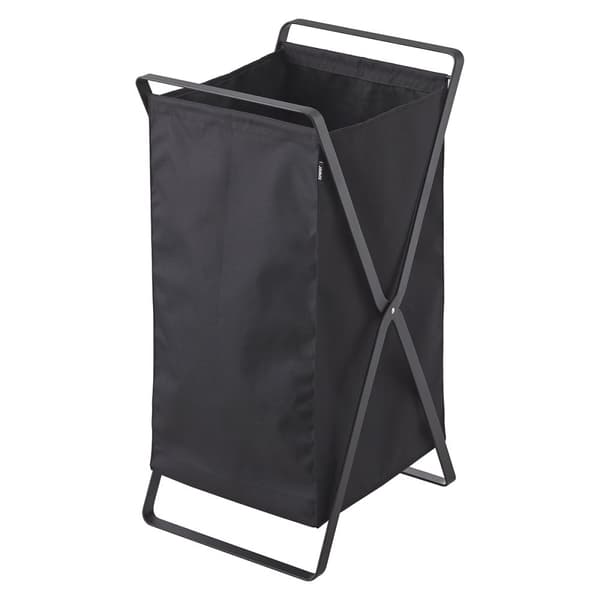 Tornsvart hopfällbar tvättkorg - L30 cm