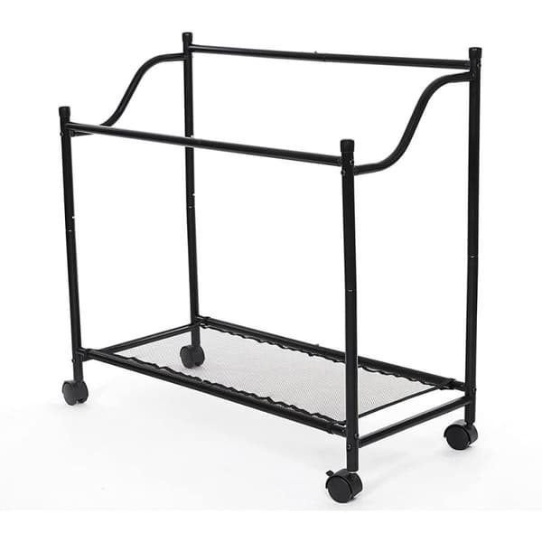 Bac à Linge avec 4 Sacs Amovibles Noirs sur Roulettes - L87,5 cm