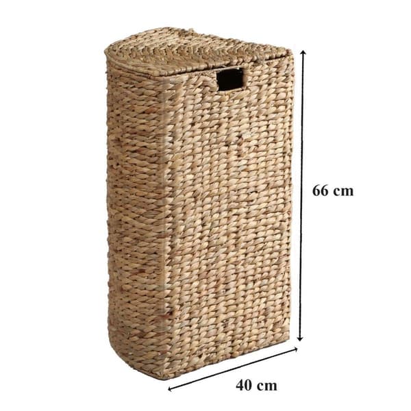 Vattenhyacint hörntvättkorg - H66 cm