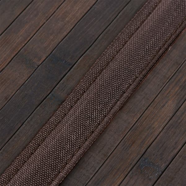 Brun bambu tvättkorg - L40 cm