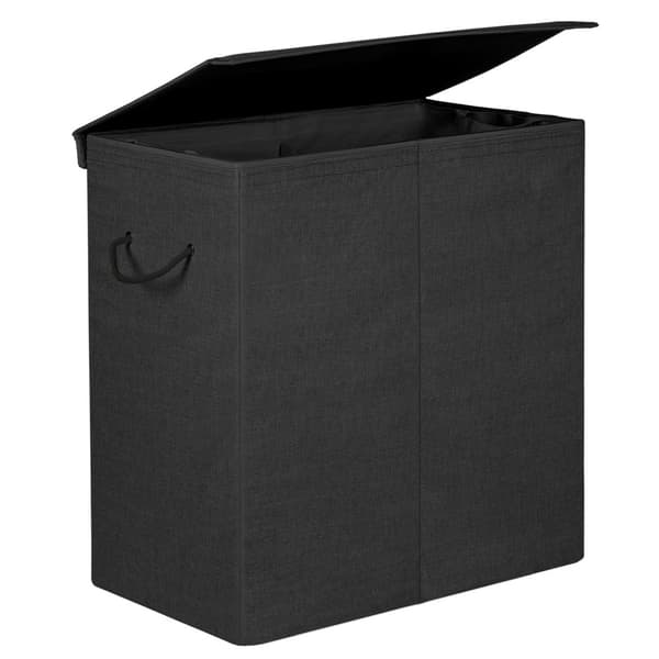 Svart tvättkorg - L60 cm