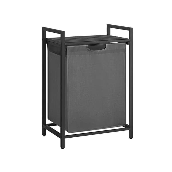 Rootz Laundry Collector - Opbevaringsorganer - Tøjspand - Metalramme - Sort/Grå - 65cm x 40cm x 75cm