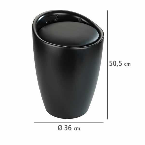 Candy 2-i-1 badrumstvättkorg Pall, tvättkorg och badrumspall, 20L kapacitet, BPA-fri plast, Ø