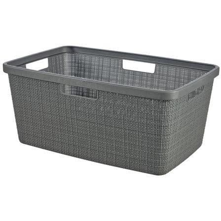 Jutepåse 46L - CURVER - Korg för ren och smutsig tvätt - Ergonomiska handtag