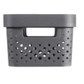 Miniatyrbild 6 av 6: CURVER Infinity Bin 17L Dots - Återvunnen plast - Grå