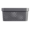 Miniatyrbild 2 av 6: CURVER Infinity Bin 17L Dots - Återvunnen plast - Grå