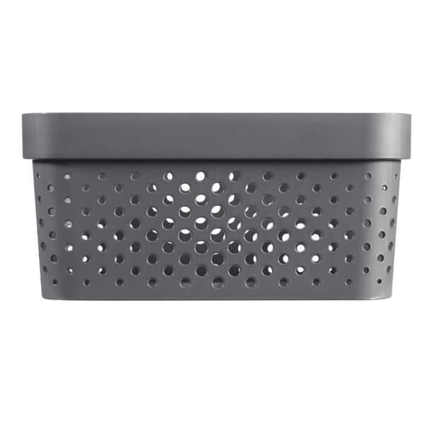 CURVER Infinity Bin 17L Dots - Återvunnen plast - Grå