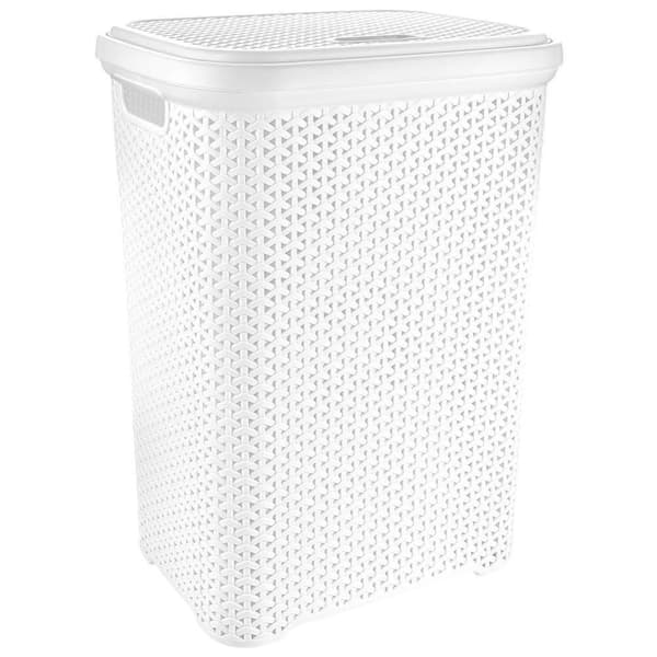 FRITSTÅENDE HVID VASKEKURV 55L ORION-TØJ