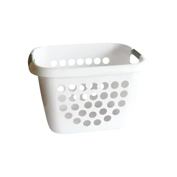 Tvättkorg bimaterial 28L - vit