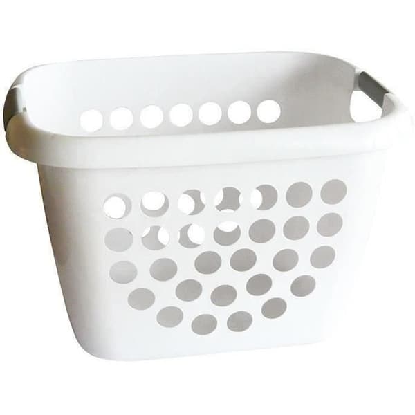 Tvättkorg bimaterial 28L - vit