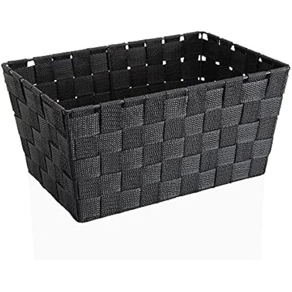 Korg - BIGBUY HOME - Modell S3407644 - Mörkgrå - Textil - 31,5 x 21,5 x 16,5 cm