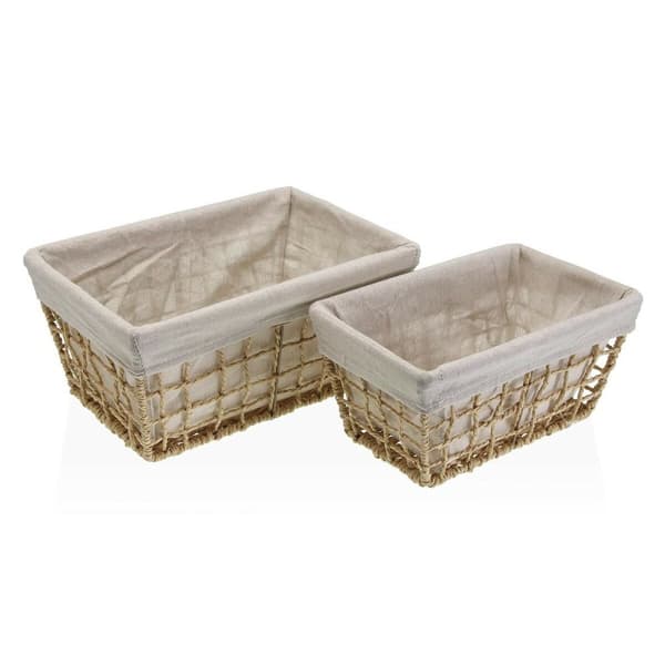 Skittentøyskurv Versa Nadir Brun Marinealger 22 x 15 x 32 cm