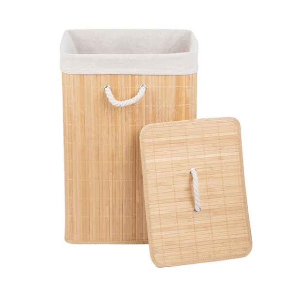 Tvättkorg | KIYO | med lock | 39x29,5x58,5cm | 886022