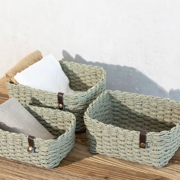 Uppsättning av dekorativa korgar | DESMA | 3 st 25x19x12cm 22x17x11cm 20x15x10cm | 886008
