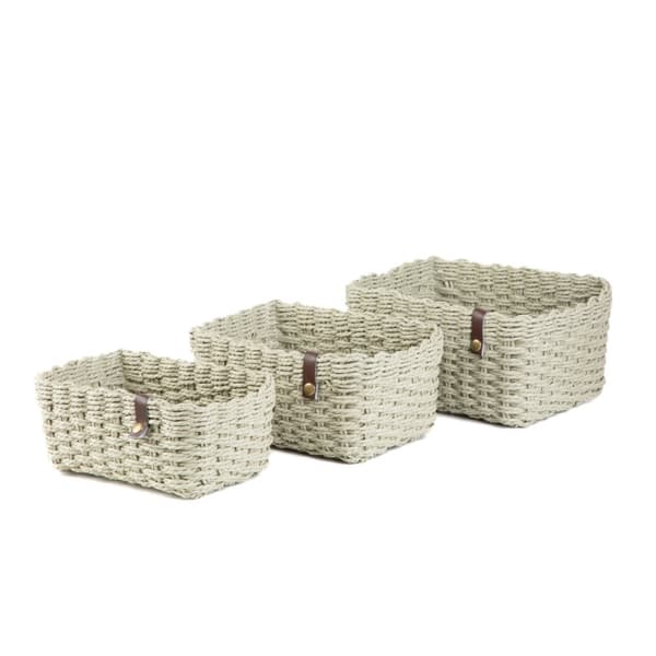 Uppsättning av dekorativa korgar | DESMA | 3 st 25x19x12cm 22x17x11cm 20x15x10cm | 886008