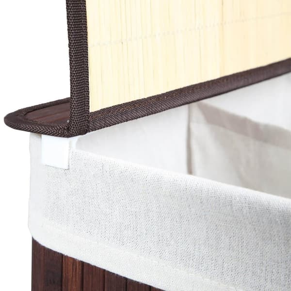 Tvättkorg, SONGMICS, 51.5x31.5x60.5 cm, Brun
