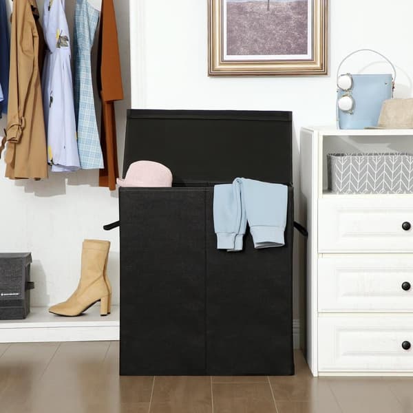 Vasketøjskurv, SONGMICS LCB02G, 76x38x38 cm, Grå