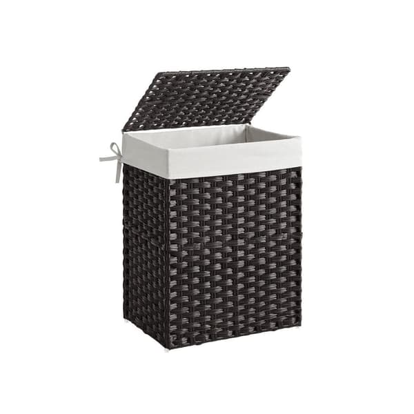 Tvättkorg, SONGMICS LCB51NL, 46x33x60 cm, Svart