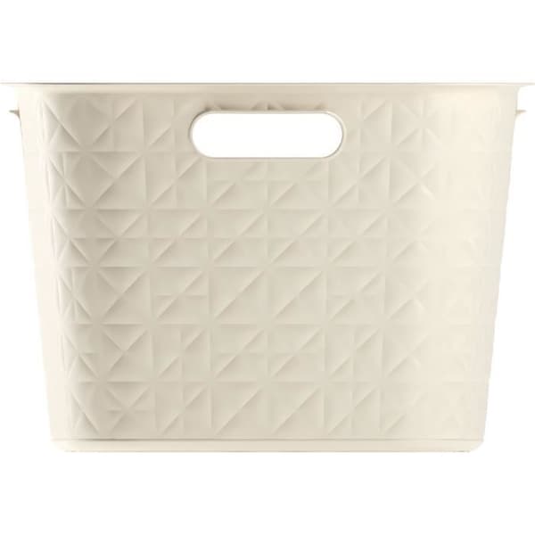 CURVER Sänglåda Softex 45L - Elegant Design - Lätt och Praktisk - 70% återvunnen - 59 x 39 x 27 cm - Krossvit