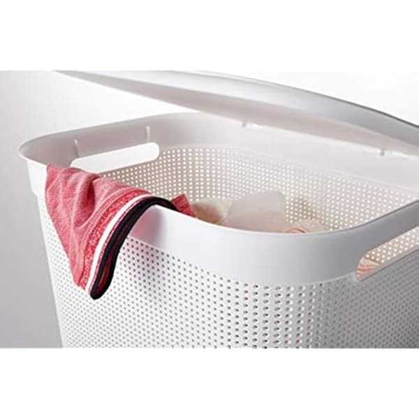 Wäschesammler - ROTHO - Brisen - 50L - Kunststoff (PP) - Svart - Med lock