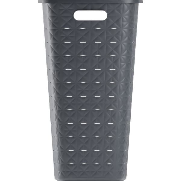 Tvättkorg - CURVER - Softex - 56L - 70% återvunnen - 59 x 43 x 34 cm - Grå