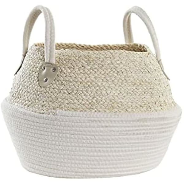 Korg - DKD Heminredning - Standard - Naturvit - Bomull och fiber - 37x37x25 cm