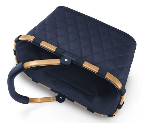 reisenthel Inköpskorg mörkblå guld för kvinnor och män - Carrybag Rhombus L Frame Midnight Gold 298398