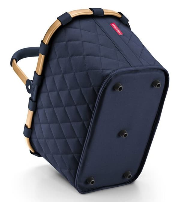 reisenthel Inköpskorg mörkblå guld för kvinnor och män - Carrybag Rhombus L Frame Midnight Gold 298398