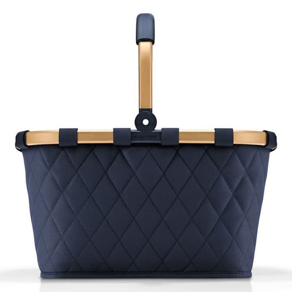 reisenthel Inköpskorg mörkblå guld för kvinnor och män - Carrybag Rhombus L Frame Midnight Gold 298398