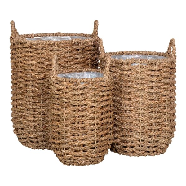 Planter, Kurve, 20x28 cm/26x32 cm/31x37 cm, Naturfarvet