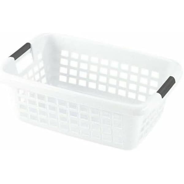 Tvättkorg - BIGBUY HOME - Vit - 70 L - Mått 64x46x23,5 cm - 6 st.