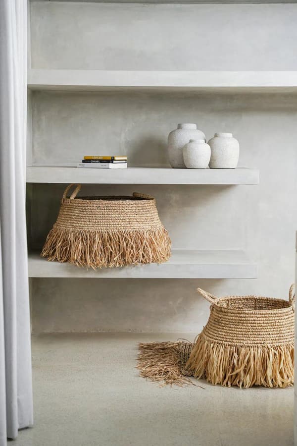 Raffia Deluxe Kurve - Naturfarve - Stor