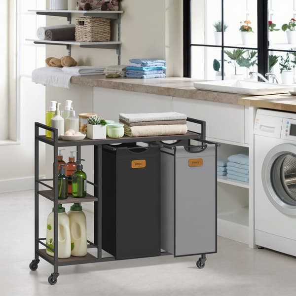 Wasmand 2 compartimenten, wasverzamelaar 100 L, wassorteerder