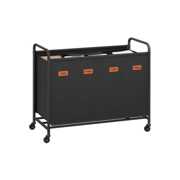 Vasketøjskurv, SONGMICS RLS210B01, 79x40x91 cm, Sort